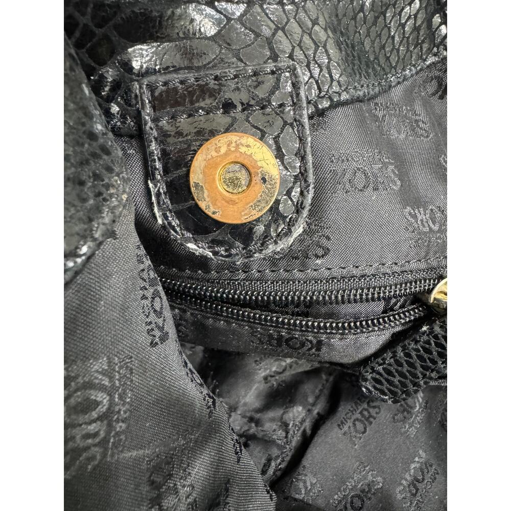 Michael Kors Python Embossed Leather Medium Lilly… - image 5